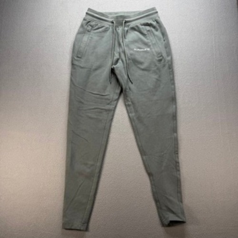 Alphalete Joggers Sweatpants‎ Slim Small Sage Green Drawstring Athletic Training